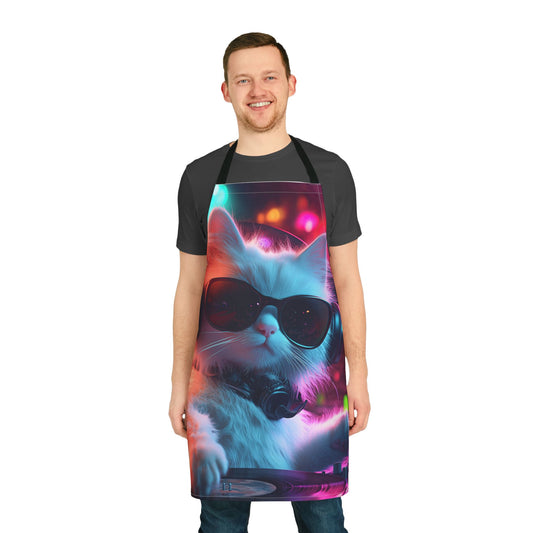 Neon Cat DJ Apron