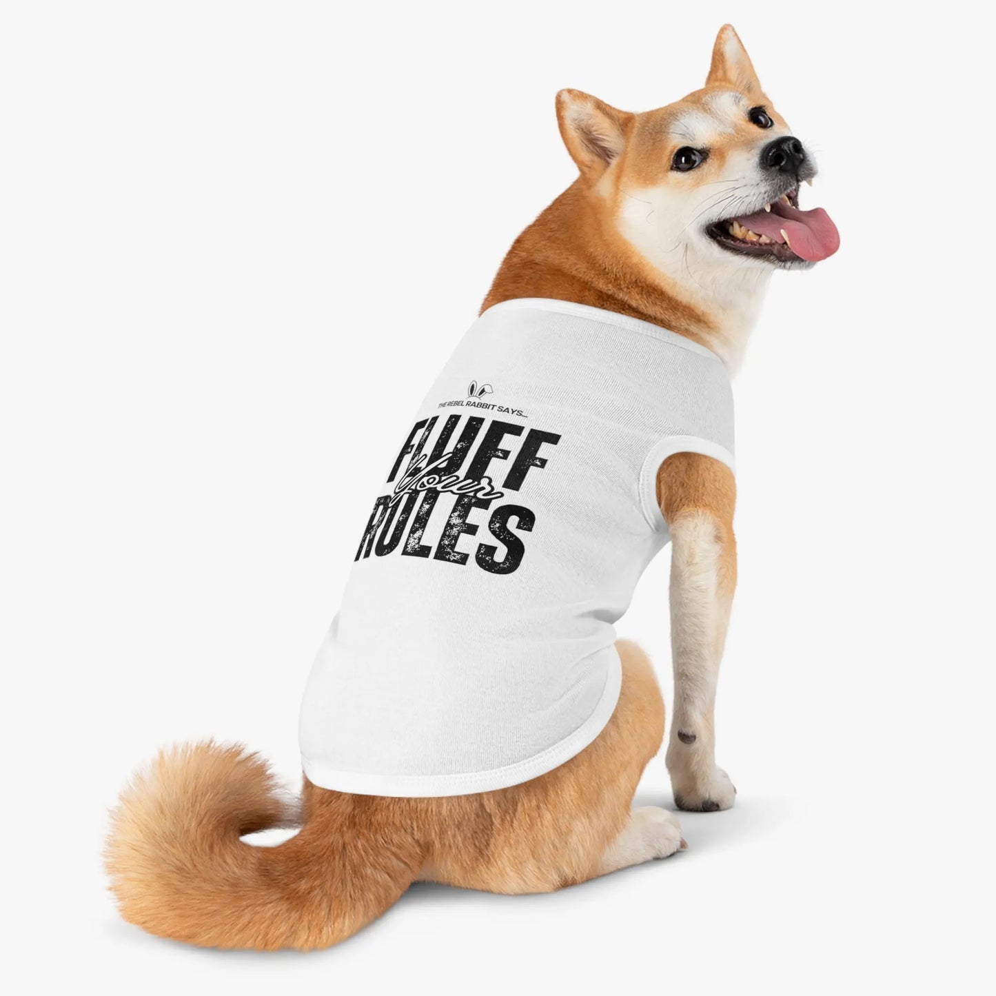 Fluff Your Rules Pet Tank Top - Stylish Dog Apparel for Trendy Pets - Petsonality Store
