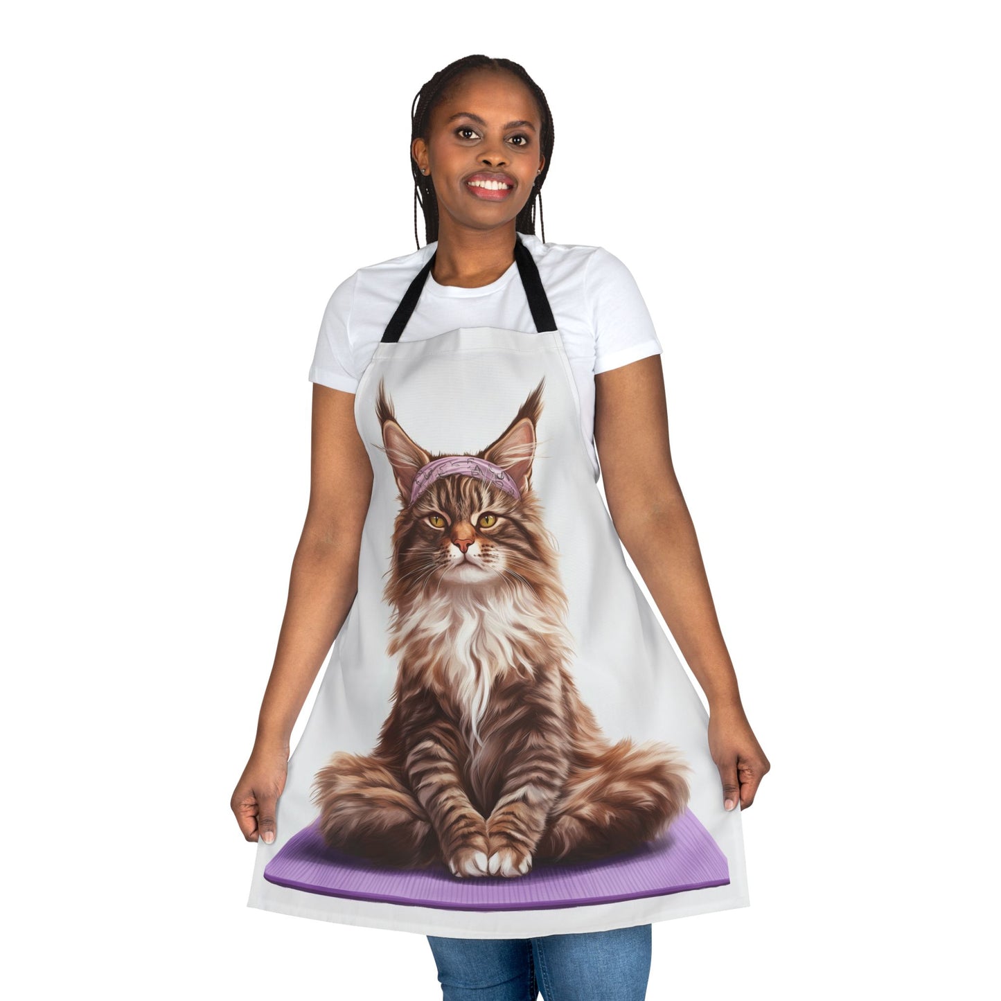 Maine Coon Yoga Cat Apron