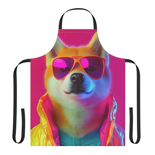 Retro Shiba Inu Apron - 80's Style!