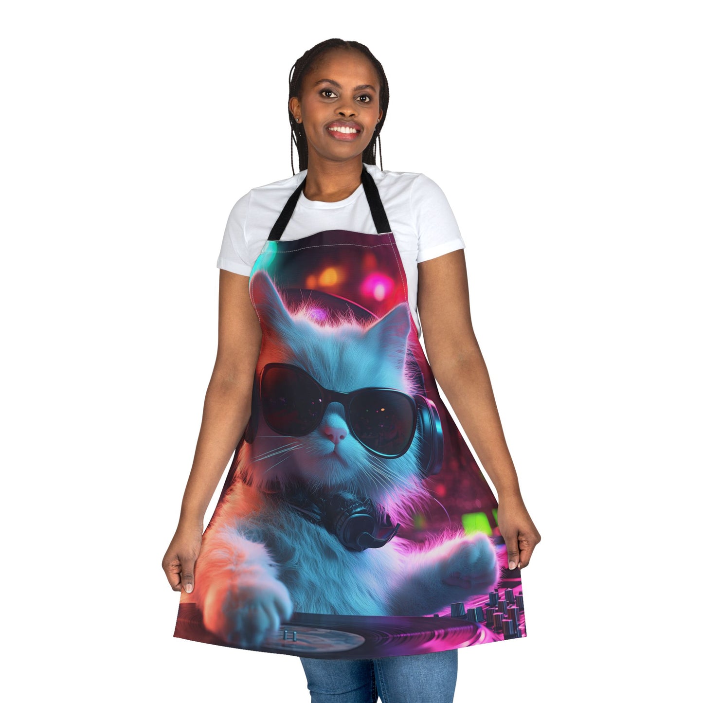 Neon Cat DJ Apron