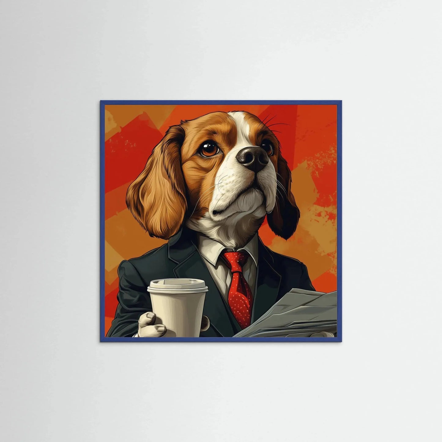 Boss Beagle Fine Art Paper Print - Petsonality Store